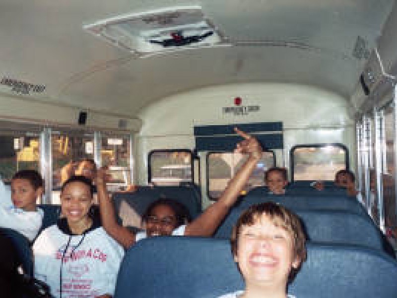 kids on a schoolbus