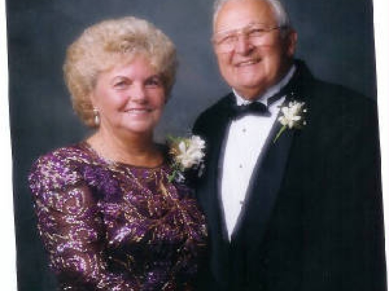 a portrait of an older couple