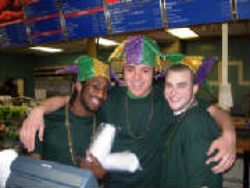 three guys in jester hats